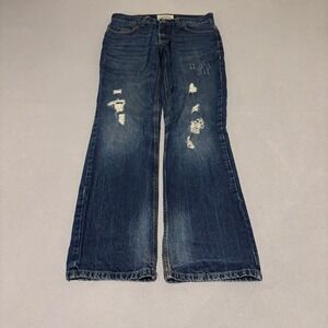 Aeropostale Driggs Womens Slim Bootcut Distressed Jeans 28x30 Cotton Denim